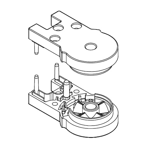 HSK Drehlager 2-teilig oben / unten, pro Seite E100082-1