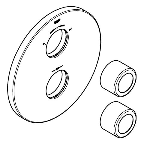 Grohe Rosette supersteel 47810DC0