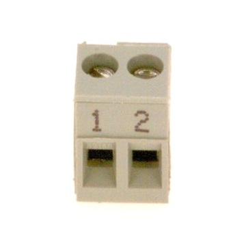 Bosch / Buderus Anschlussklemme 2-polig grau FW für GB162, GB142, GB152, für Bedieneinheit/Kabelbaum 7747026992