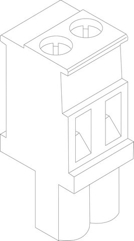 Bosch / Buderus Anschlussklemme 2-polig FR Maigrün 8718585576