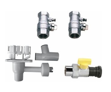 Buderus AS5-AP Anschluss-Set 5, Aufputz GA-BS, Siphon, HA, für Single 7736613430
