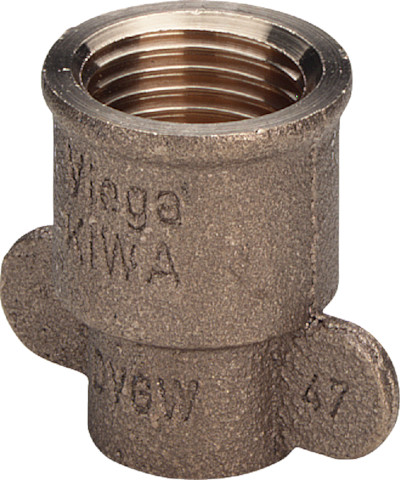 Viega Übergangsmuffe Rotguss 94270GF mit Flügel in 15mm x Rp1/2 103880