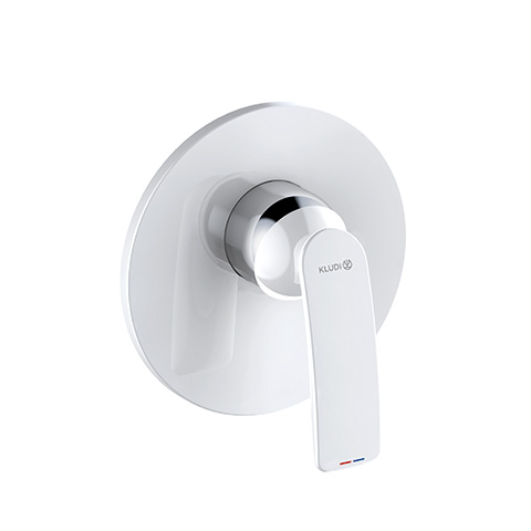 Kludi BALANCE UP-Brause Einhandmischer, Feinbau-Set mit Funktionseinh, weiß/chrom 527559175