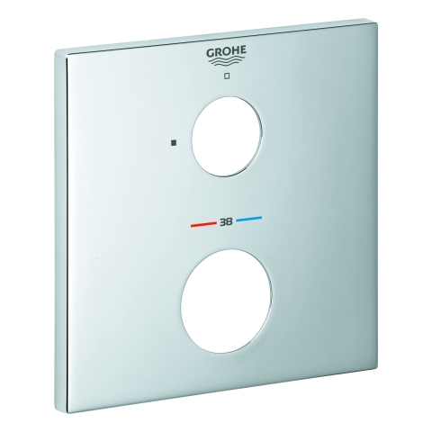 Grohe Rosette eckig für Thermostat-Fertigmontagesets chrom 49109000