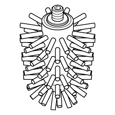 Grohe Ersatzbürstenkopf Selection 40870 für Bürstengarnitur 40870000