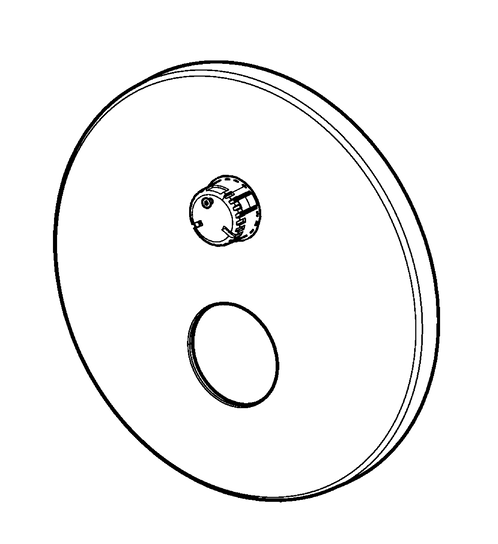 Hansa Rosette d 170mm chrom 59914533