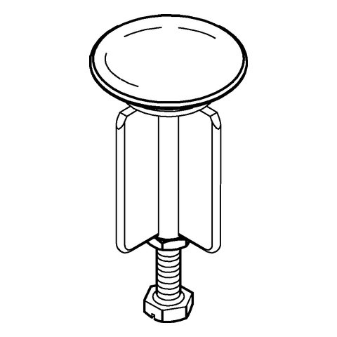 Grohe Stopfen für Ablaufgarnitur, 1 1/4" supersteel 07182DC0