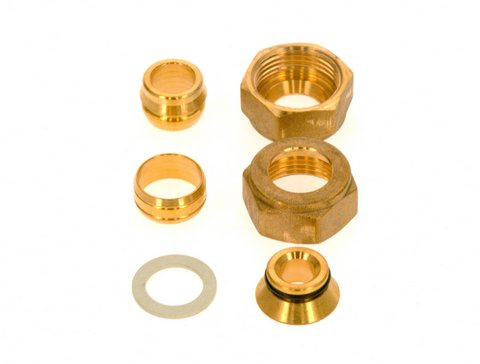 Bosch / Buderus Mutter 3/4" - Klemmring 18mm 87186632930