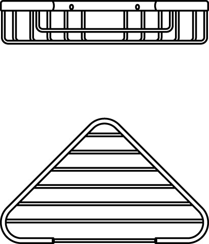 Ideal Standard Eck-Seifenkorb IOM, schwarzes satiniertes A9105XG