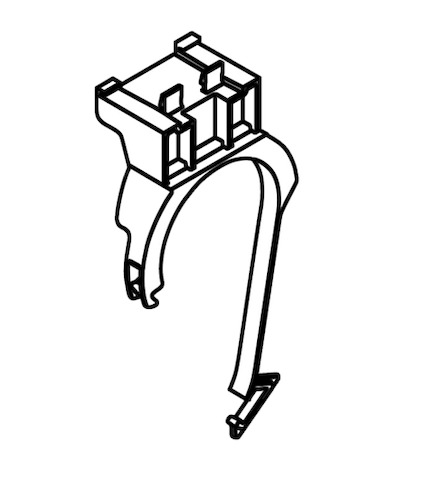 Schell Spülrohrbogenhalter für MONTUS Spülkasten 12cm 292140099