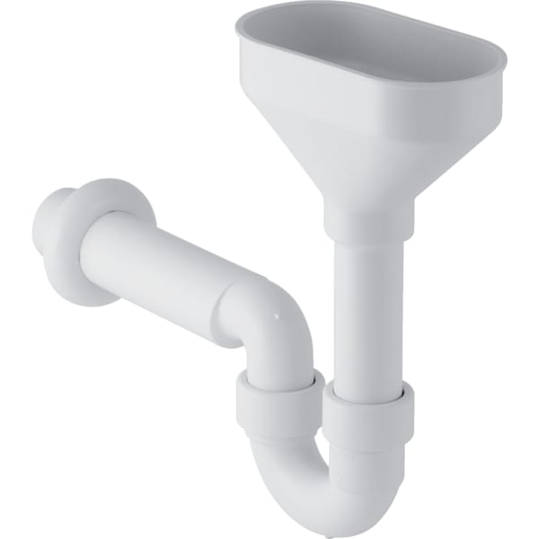 Geberit Rohrbogengeruchsverschluss für Geräte mit Trichter oval d50 152.393.11.1