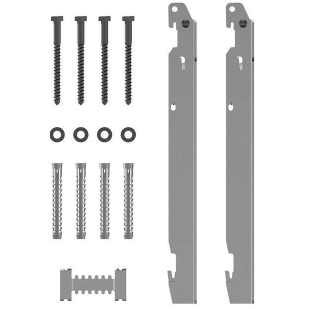 Kermi SchnellmontagekonsolenSet Typ 11-33 BH 700mm, Wandabstand 30mm, weiß ZB02620009