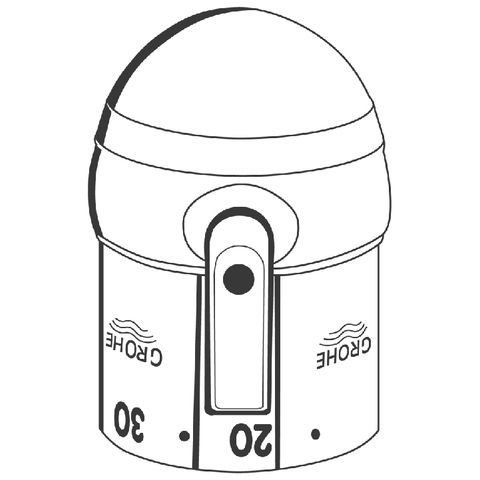 Grohe Temperaturwählgriff für Sentosa chrom/gold 47396IG0
