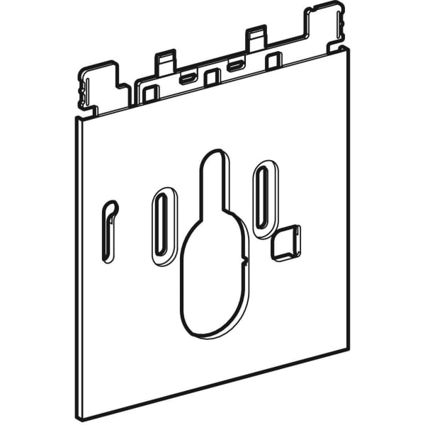 Geberit Designplatte AquaClean Komplettanlage unten Glas schwarz 242.902.SG.1