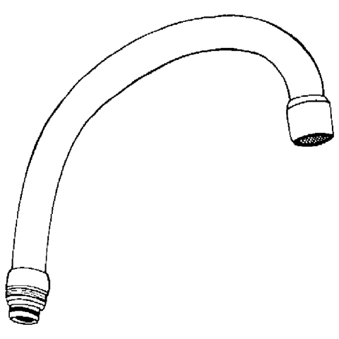 Grohe Rohrauslauf schwenkbar Ausladung 140mm M22 x 1 chrom 13072000