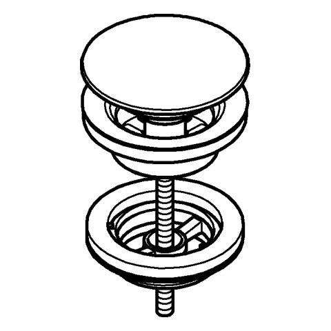 Grohe Ablaufgarnitur chrom 65807000