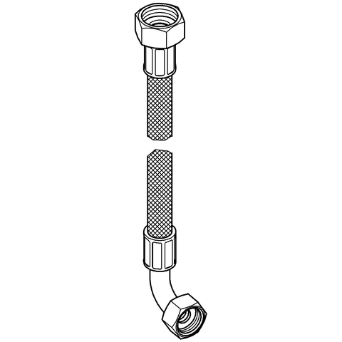 Grohe Anschlussschlauch chrom für Einhandmischer 48017000