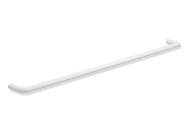 HEWI Badetuchhalter, Edelstahl, Achsmaß 800mm, Tiefe 75mm, weiß tiefmatt 480.30.00260 DX