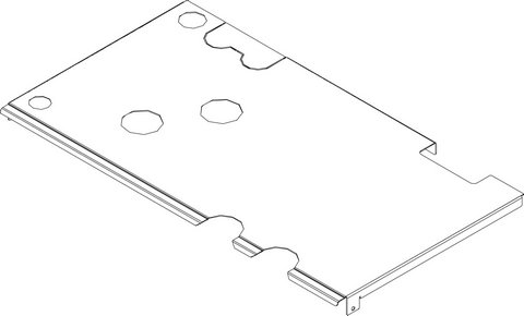 Bosch / Buderus Abdeckung A/W hinten 8738209431