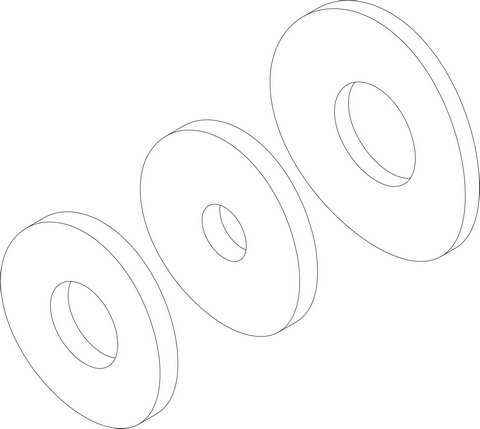 Bosch / Buderus Set Weichschaum Rosetten S 8735100320