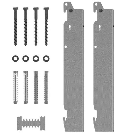 Kermi Schnellmontagekonsolen-Set für Typ 10 Bauhöhe 900mm, weiß ZB02660012