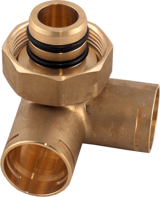 Wolf Kreuzstück 1 1/2"- 2xDN25 Steckverbindung kpl., für COB 2070652