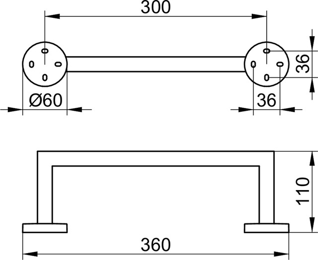 Keuco Handtuchring Edition 90, verchromt 19021010000