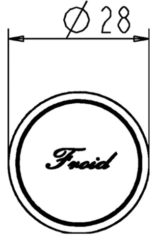 Ideal Standard JADO Zierkappe Froid Retro für Varianten, mit Kreuzgriffen, edelmessing H960518A9