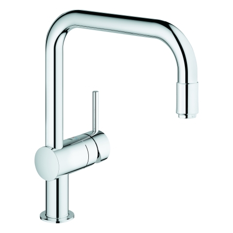 Grohe Minta Einhand-Spültischbatterie chrom DN15 U-Auslauf ausziehbarer Mousseur 32067000