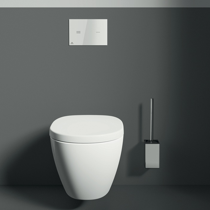 Ideal Standard Bürstengarnitur IOM Cube, Behälter aus Metall, chrom E2195AA