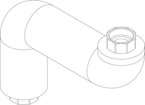 Bosch / Buderus Anschlussrohr VK DN25 G1 1/4 V2 8738804080