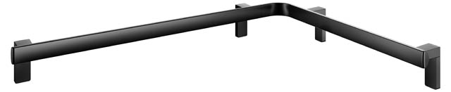 Keuco Dusch und Wannenhandlauf AXESS links 850/650mm schwarz matt 35011378602