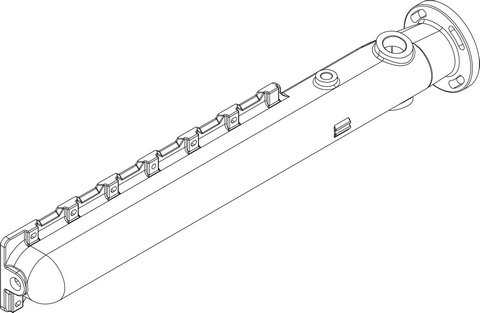 Bosch / Buderus Vor- / Rücklaufrohr CLA-1 6 Glieder 8738804661