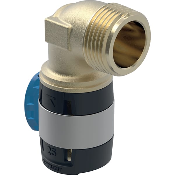 Geberit FlowFit Übergangsbogen 90 Grad mit AG Rg+ 90 Grad d20-R3/4 620.521.00.1