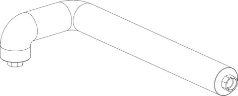 Bosch / Buderus Rücklaufrohr senkrecht Kessel Speicher V2 8738804075