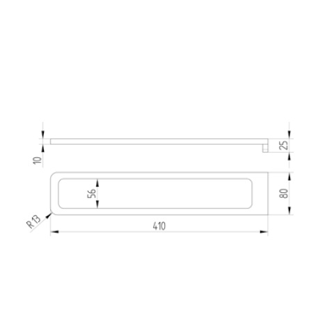 Avenarius Handtuchhalter zweiarmig 41cm 4801431010