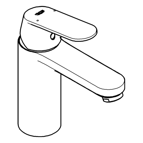Grohe Eurosmart Cosmopolitan Einhand-Waschtischbatterie chrom mittelhoch glatter Körper 23327000