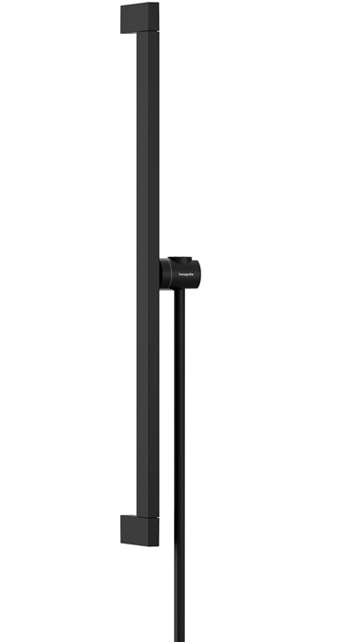 Hansgrohe Brausestange Unica E Puro 650mm mit Easy Slide Handbrausehalter und Schlauch 1600mm schwarzmatt 24404670