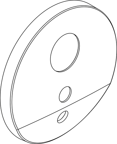 Ideal Standard UP-Rosette für Waschtischarmatur IR-Sensor chrom F961075AA