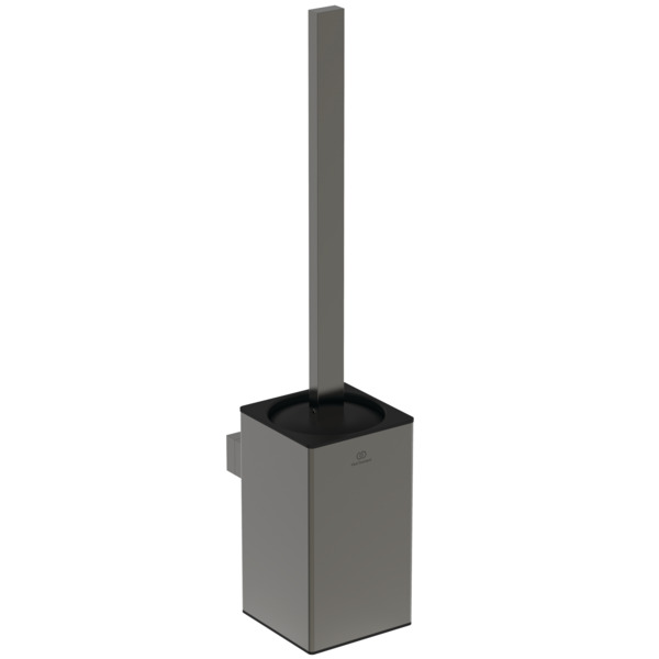 Ideal Standard WC-Bürstengarnitur Conca Cube, eckig, grau metallic T4494A5