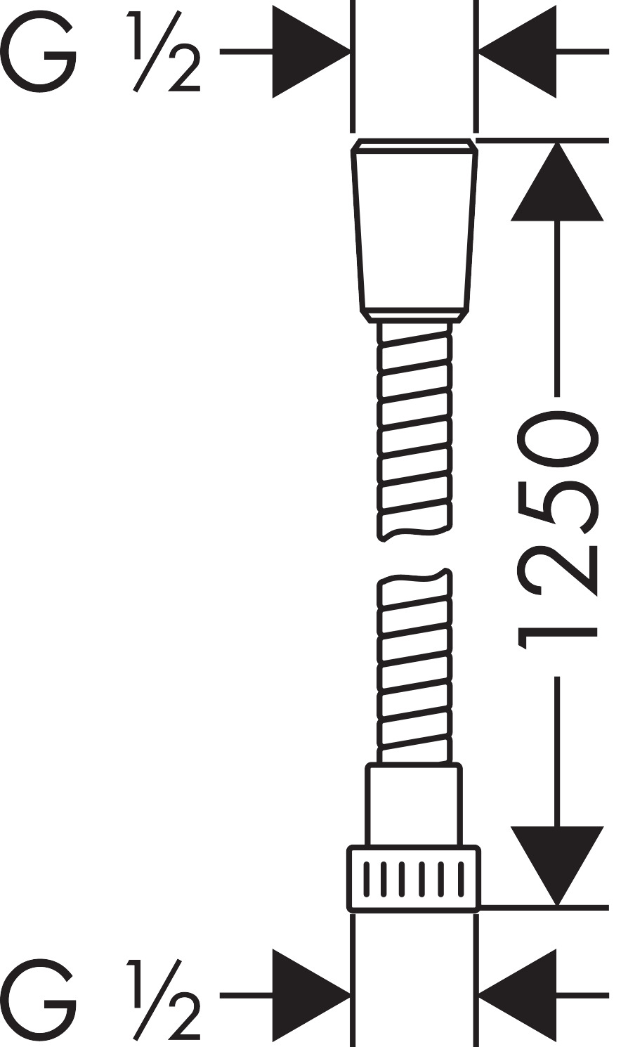 Hansgrohe Brauseschlauch Metaflex C 1250mm chrom 28262000