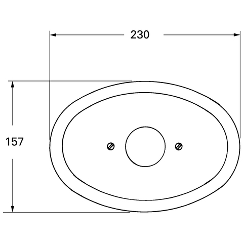 Grohe Rosette L:230 B:157mm für Grohmix chrom 8365000