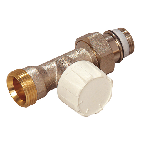 Flamco Thermostatventil Durchgang DN15 Eurokonus mit Voreinstellung, G3/4 EK x G1/2a, M30x1,5 F34006