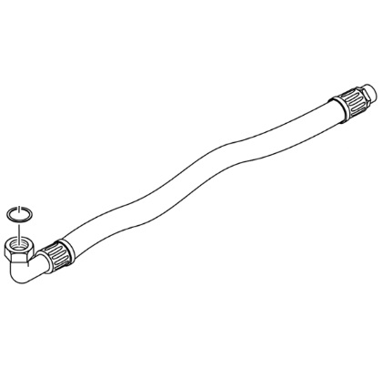 Buderus Anschlussschlauch 540mm blau 63012506