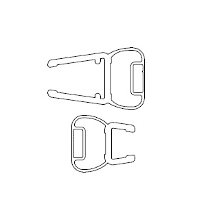 HSK Magnetprofil 90° Transparent E100056-5-1-S
