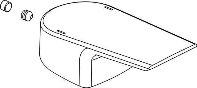 Ideal Standard Griff Ceramix 28er komplett mit Logo ISI A861018AA