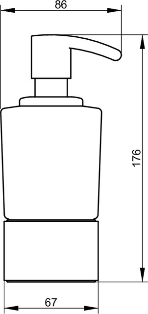 Keuco Lotionspender für Schaumseife Elegance Opalglas, mattiert, lose 11653009001