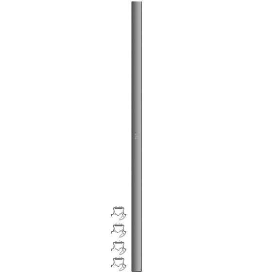 Kermi seitliche Abdeckung Verteo für Typ 20/21 (64mm), Höhe 2400, weiß ZA01550005