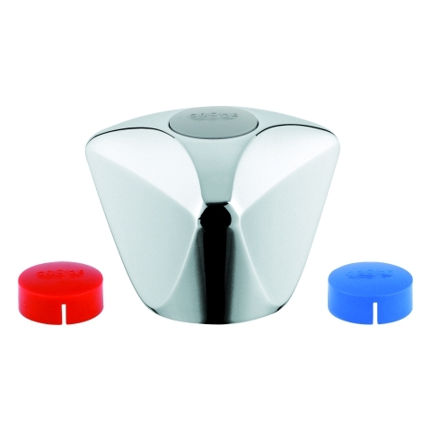 Grohe Griff Trecorn-de-Luxe Markierung blau/rot 3/4" chrom 45126000