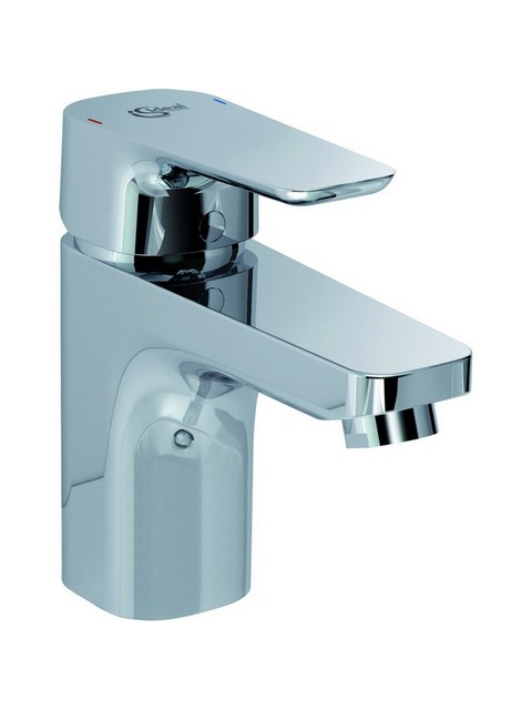 Ideal Standard Waschtischarmatur Ceraplan III mit Ablgarnitur, Ausladung 109mm, chrom B0704AA